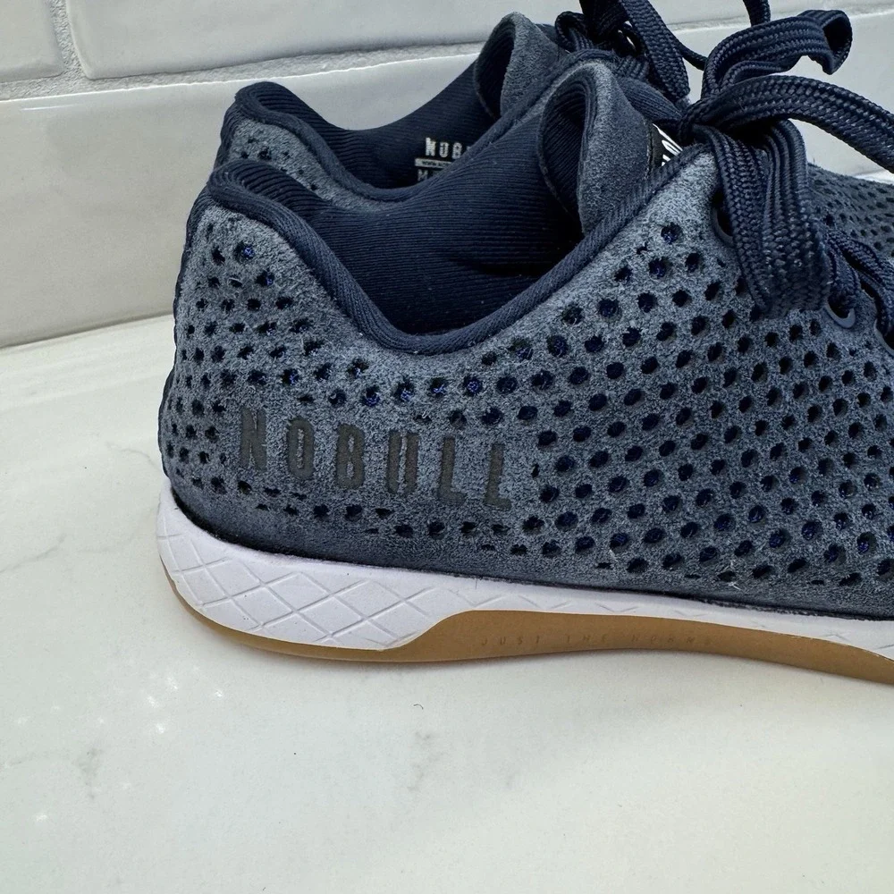 NOBULL Navy Suede Trainer Shoes‎ Sz 7
